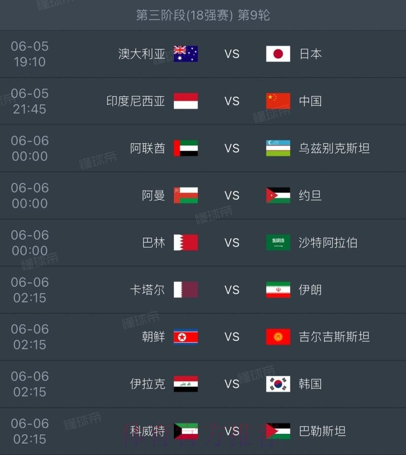 2026世界杯每日赛程一览 2026世界杯每日赛程一览